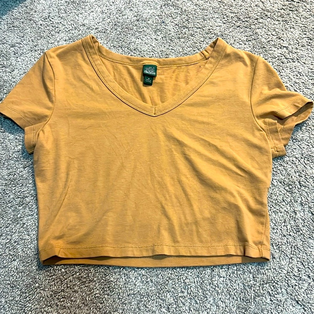Tan crop top